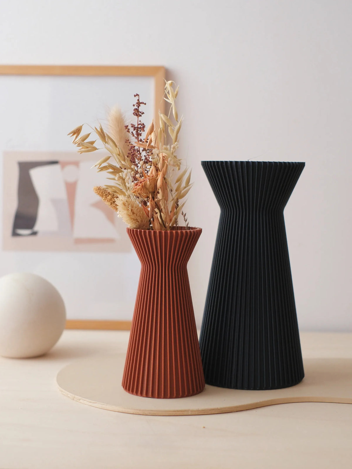 Grand vase Andrée - fleurs séchées et stabilisées