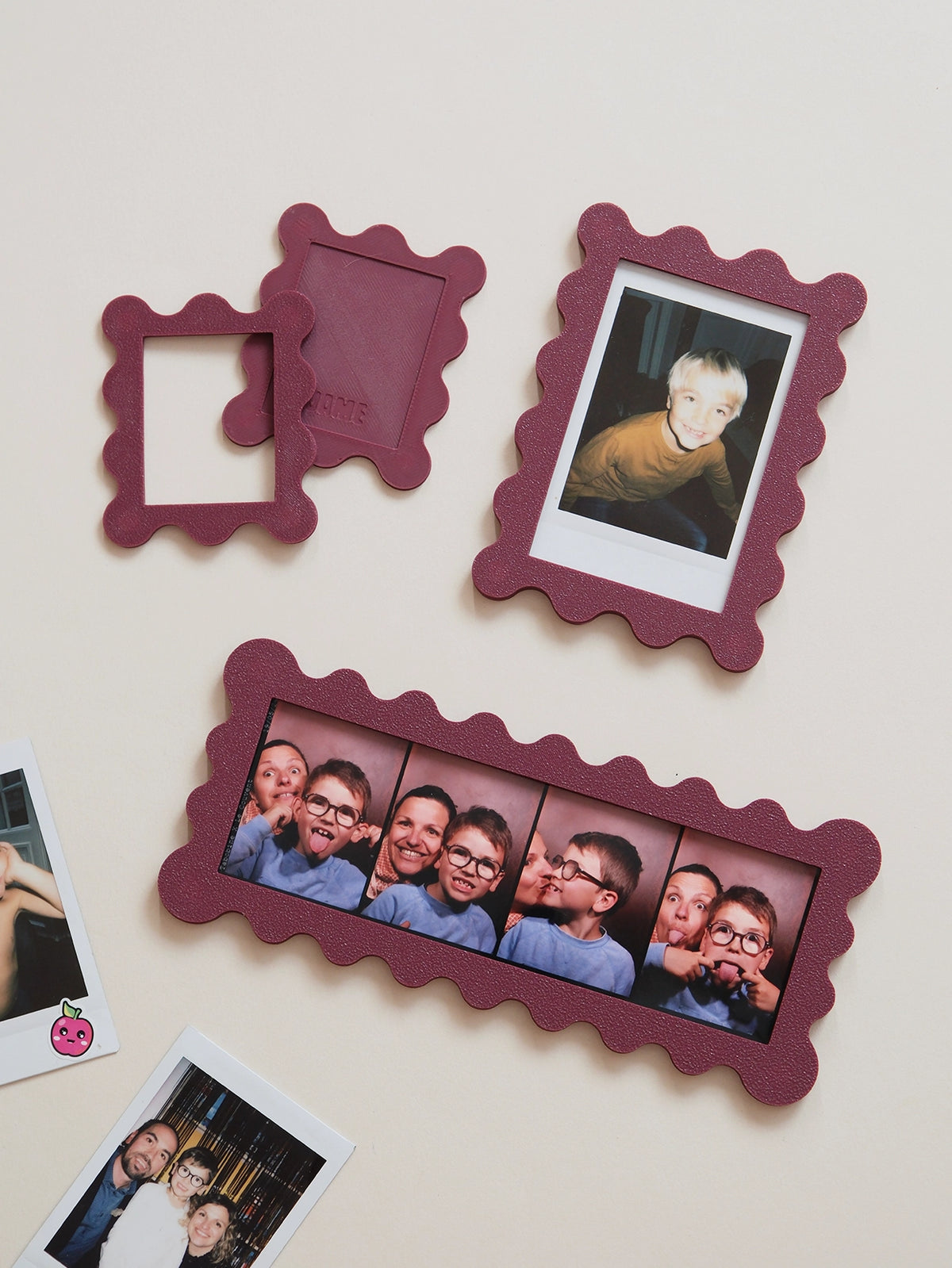 Cadre magnétique photomaton Ninon