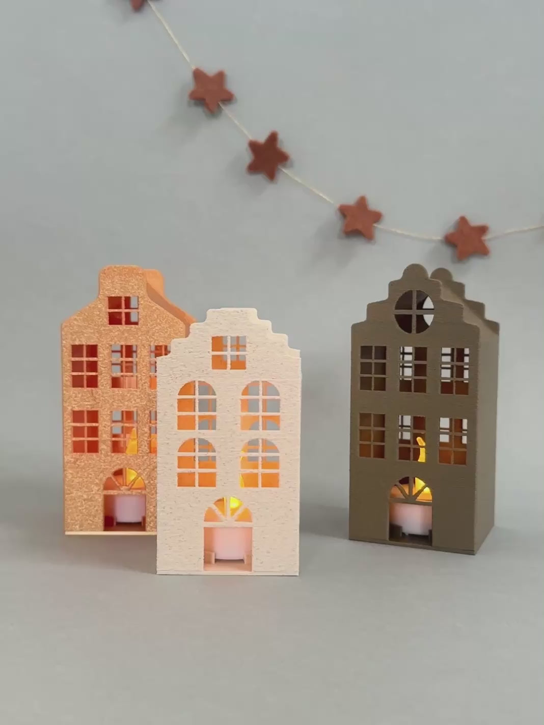 Maison flamande toit crantelé - Petit format